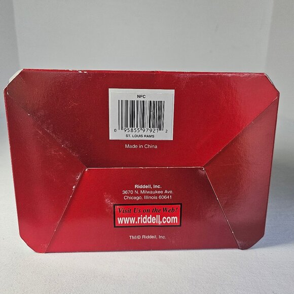 Mini Helmet Riddle Sports Mini Football Helmet NFL St Louis Rams - Picture 6 of 9